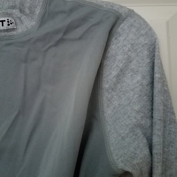 CRAFT Gray Crewneck Front Wind Panel Performance Base Layer Shirt - Women's S - Picture 4 of 11